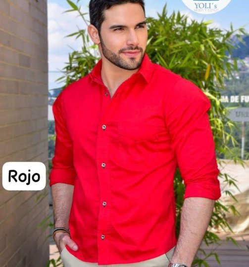 Camisa Caballero roja