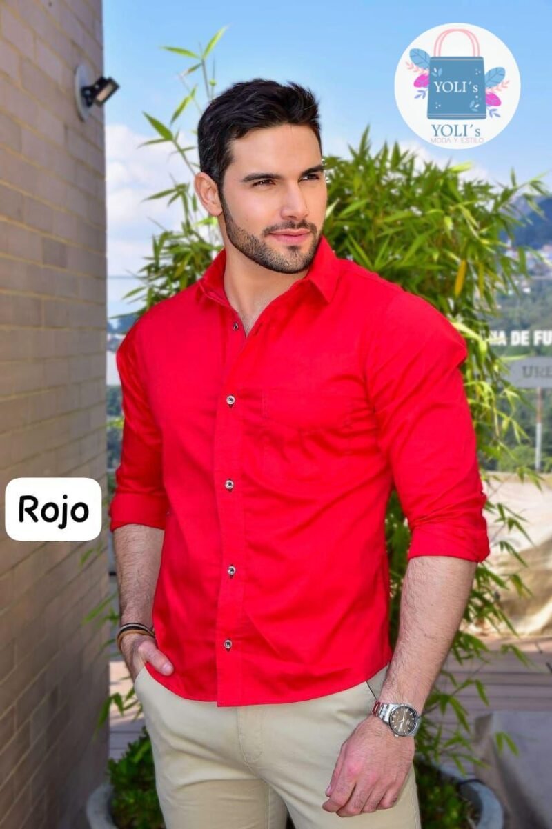 Camisa Caballero roja